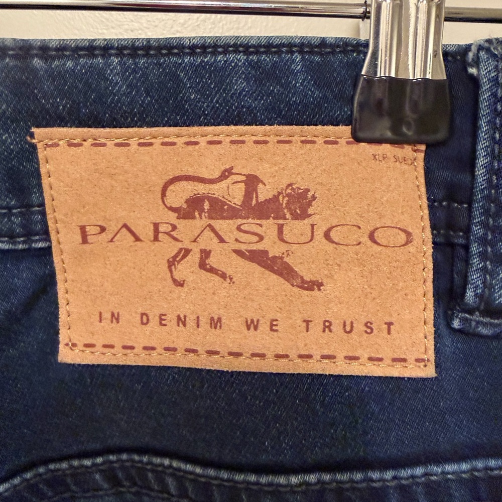 Parasuco Women's Blue Jeans with Red Zipper - NWOT - Picture 10 of 15